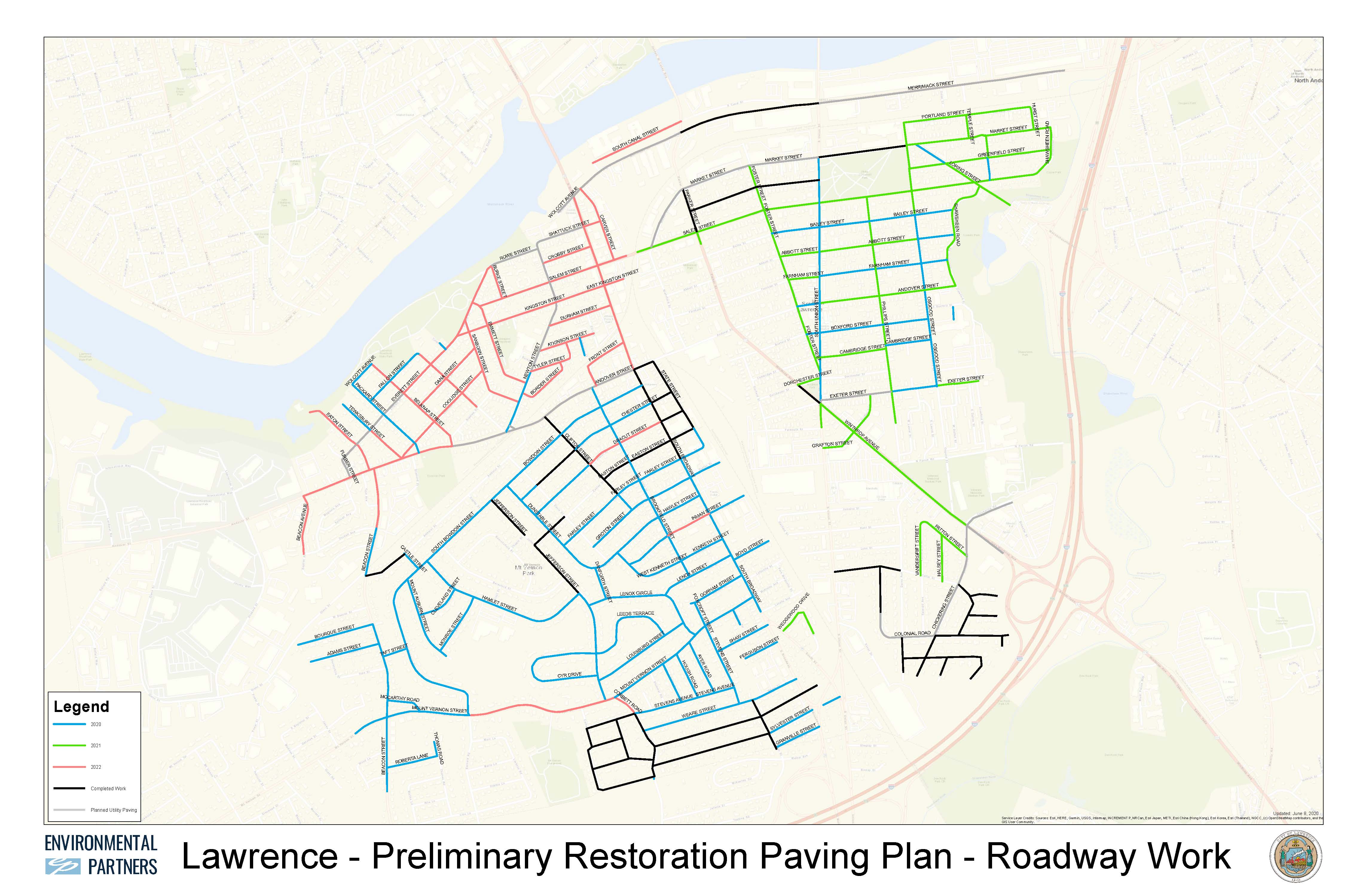 City of Lawrence - Updated CIP Map Opens in new window